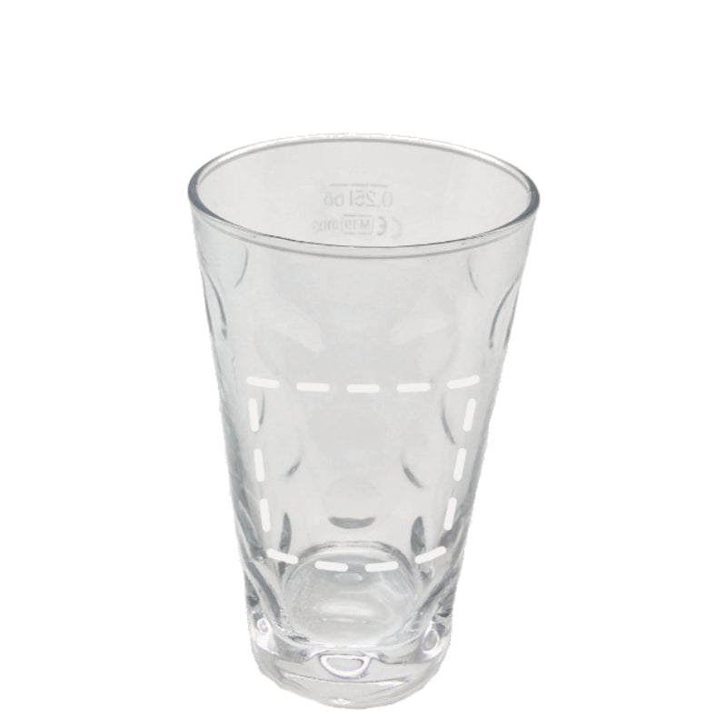 Dubbeglas 0,25 L mit Logofläche