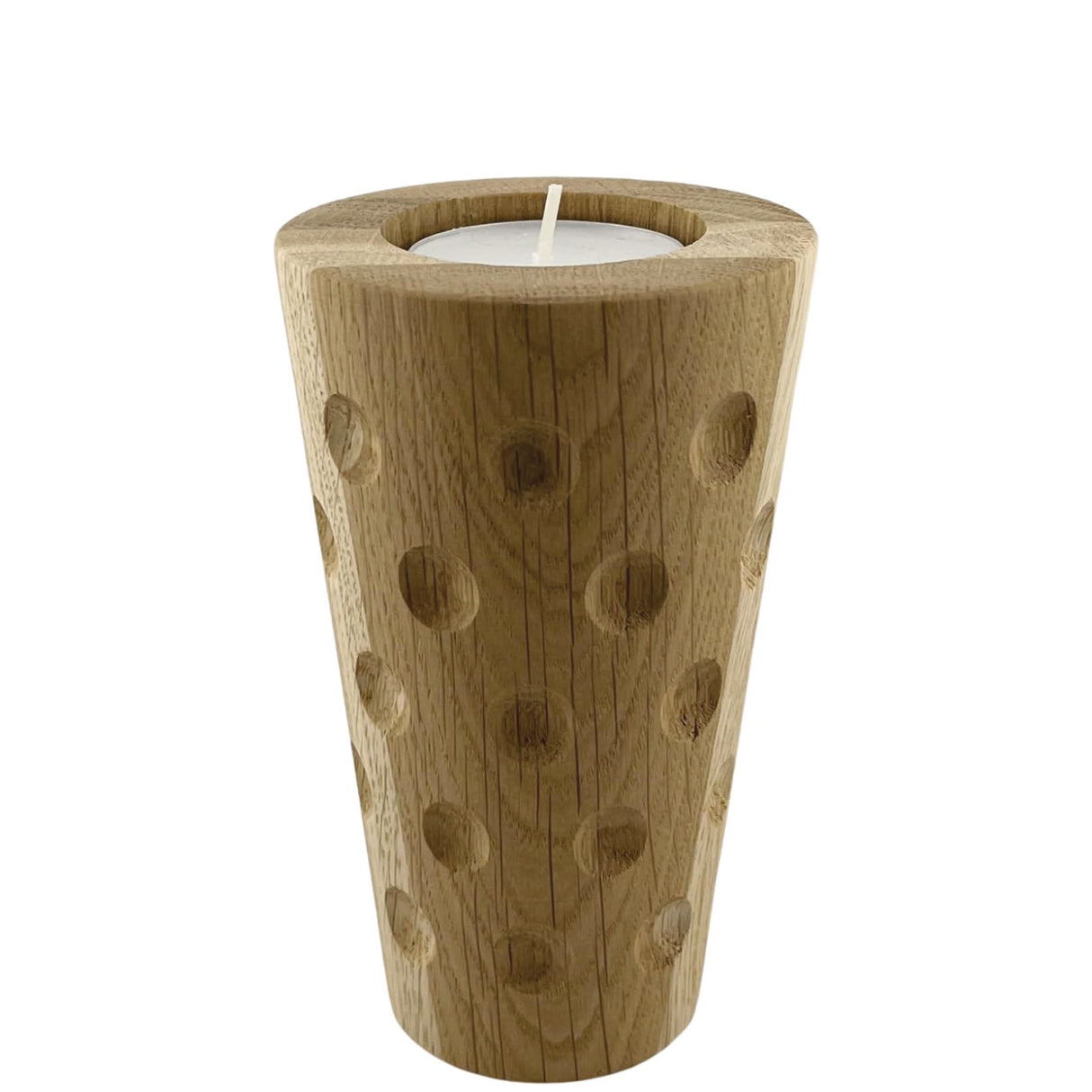 Dubbeglas 0,25 L Eichenholz Teelichthalter