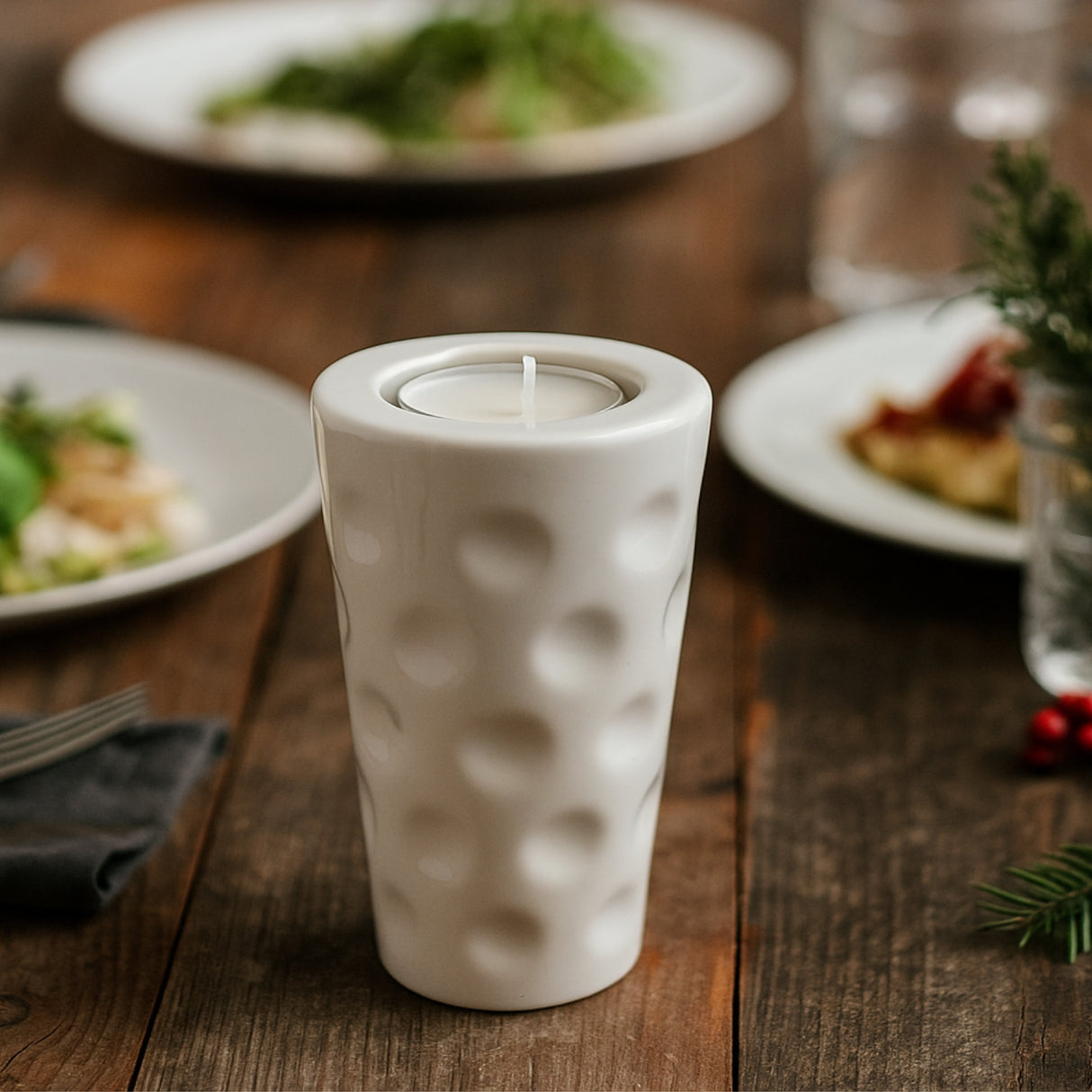 Dubbeglas 0,25 L Teelichthalter (Keramik)