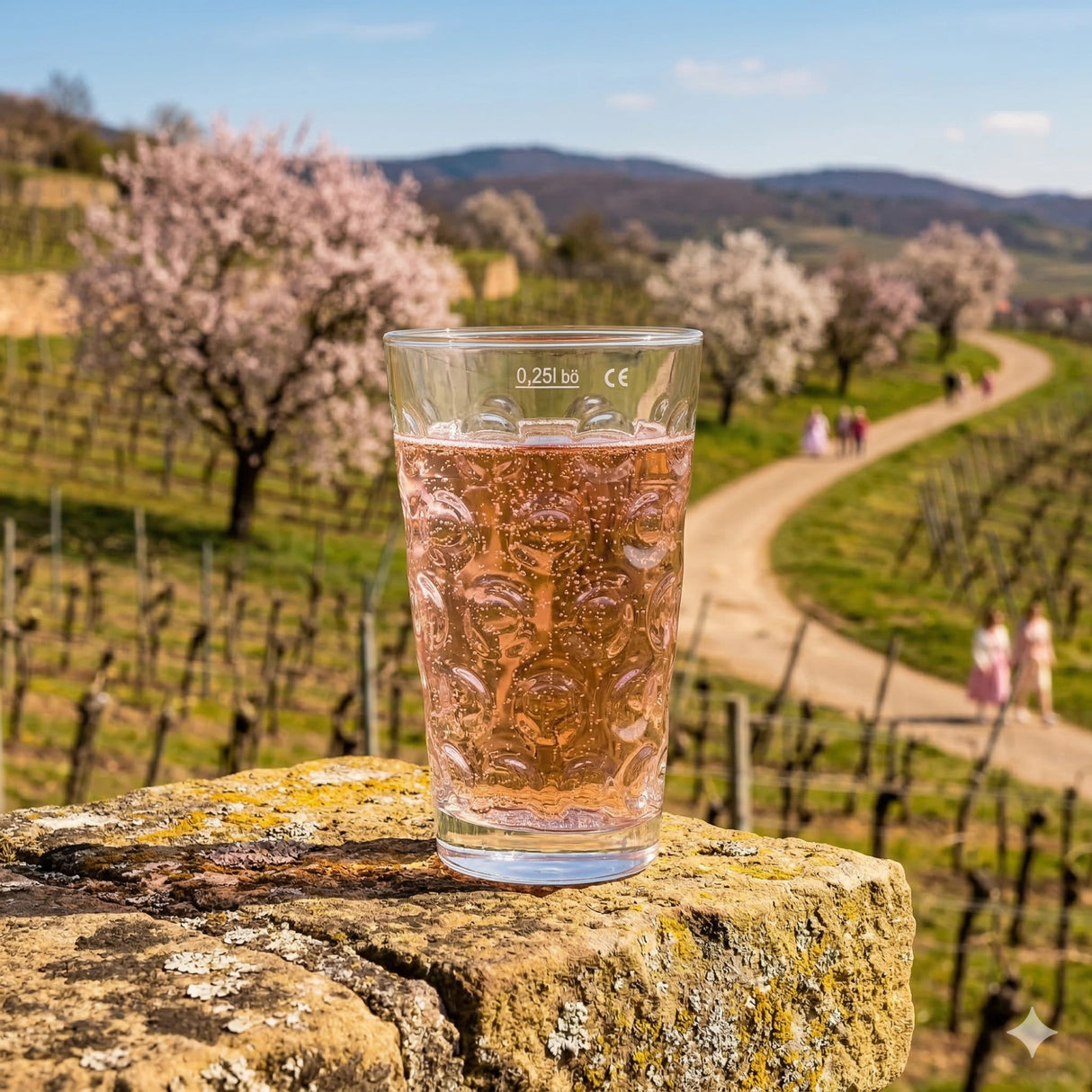 Böckling 0,25 L Dubbeglas auf dem Mandelblütenfest in Gimmeldingen