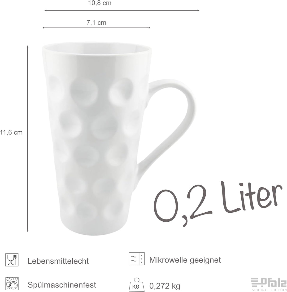 Größe: Pälzer Dubbetass 0,2 L - weiß
