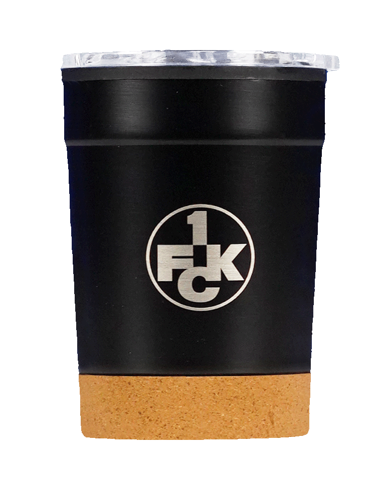 1. FC Kaiserslautern Edelstahlbecher (schwarz)