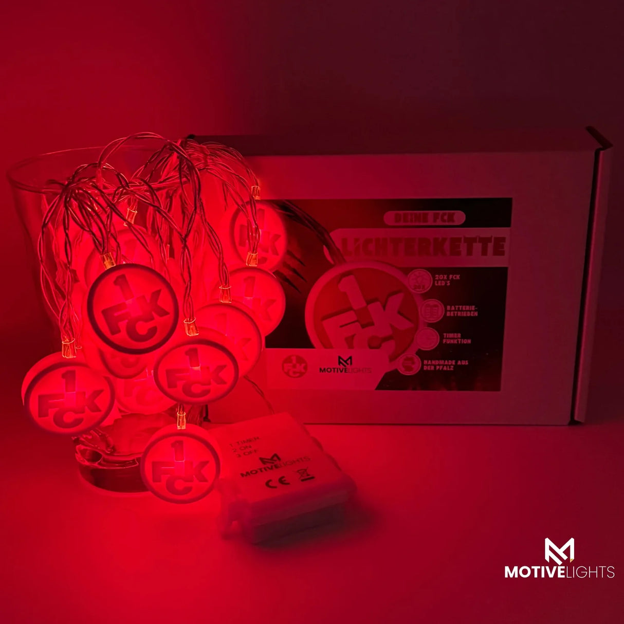 1. FC Kaiserslautern - FCK Lichterkette im Dubbeglas