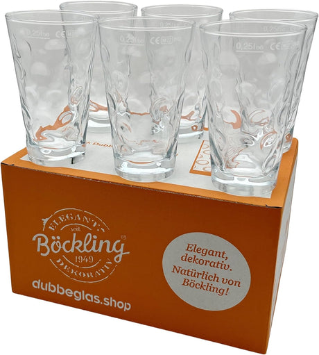 6 x Dubbegläser 0,25 L - Böckling