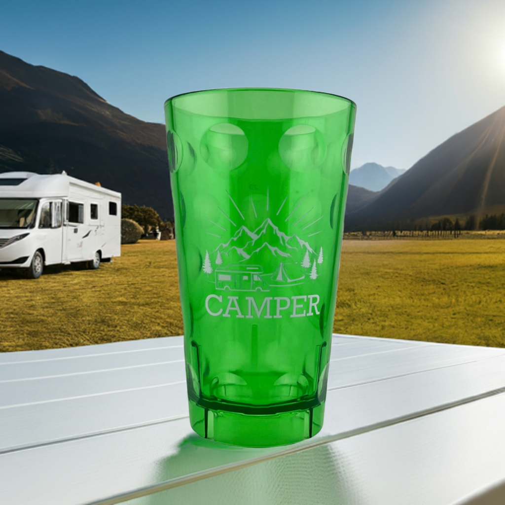 Camper Dubbebecher - Grün. in den Bergen