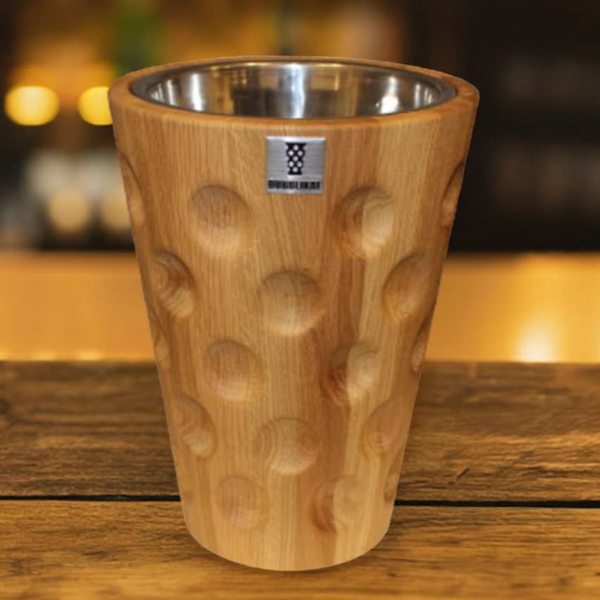 Dubbe Weinkühler aus Eichenholz