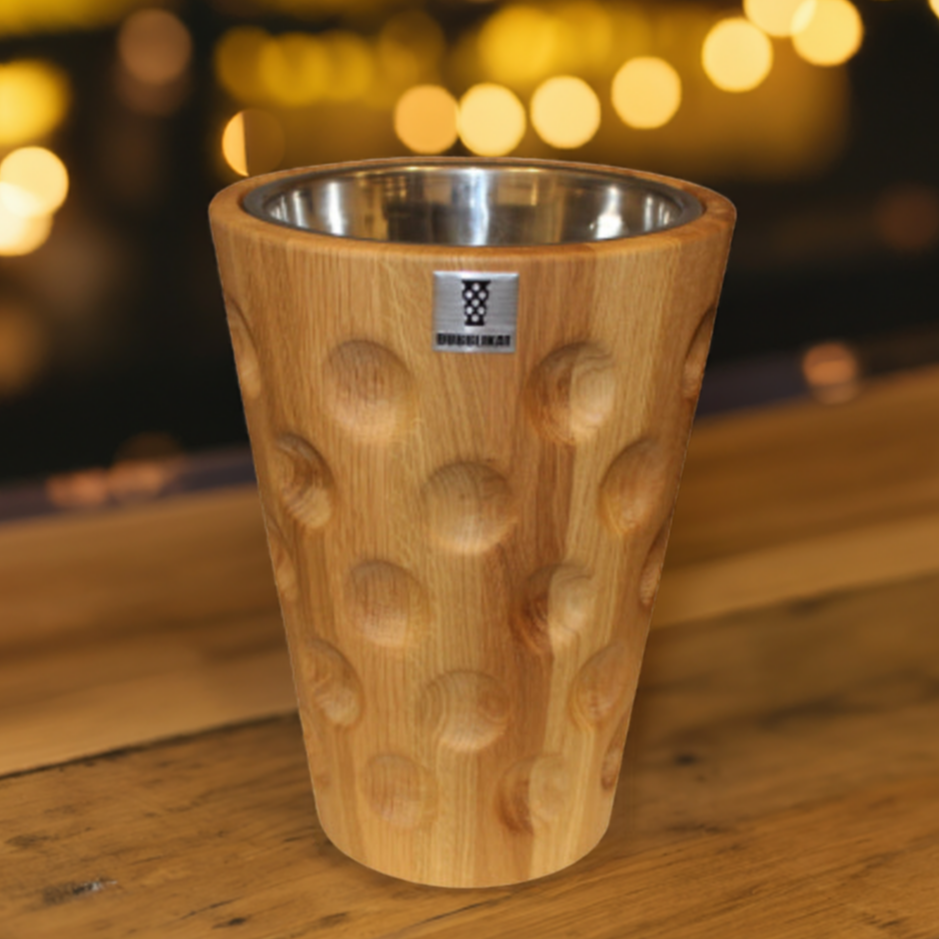 Dubbe Weinkühler aus Eichenholz