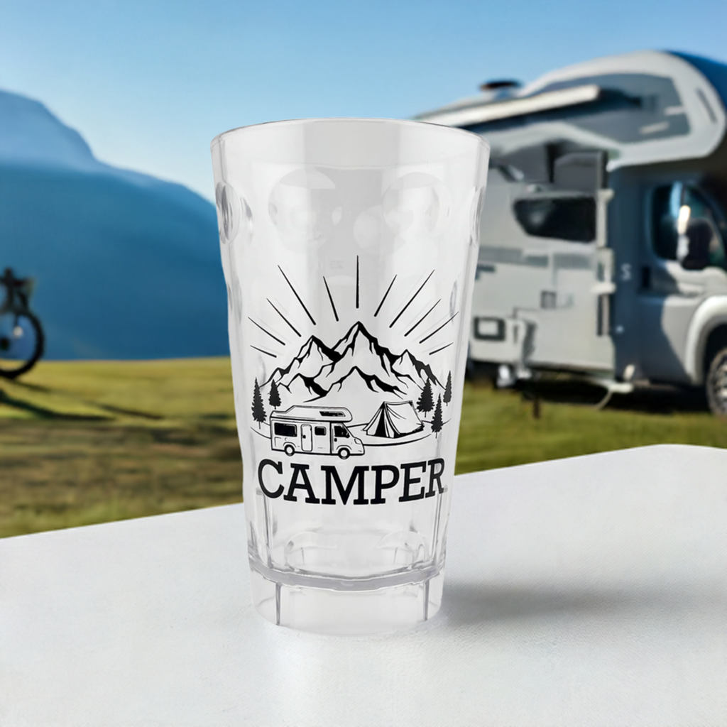 Camper Dubbebecher - Transparent, in den Bergen