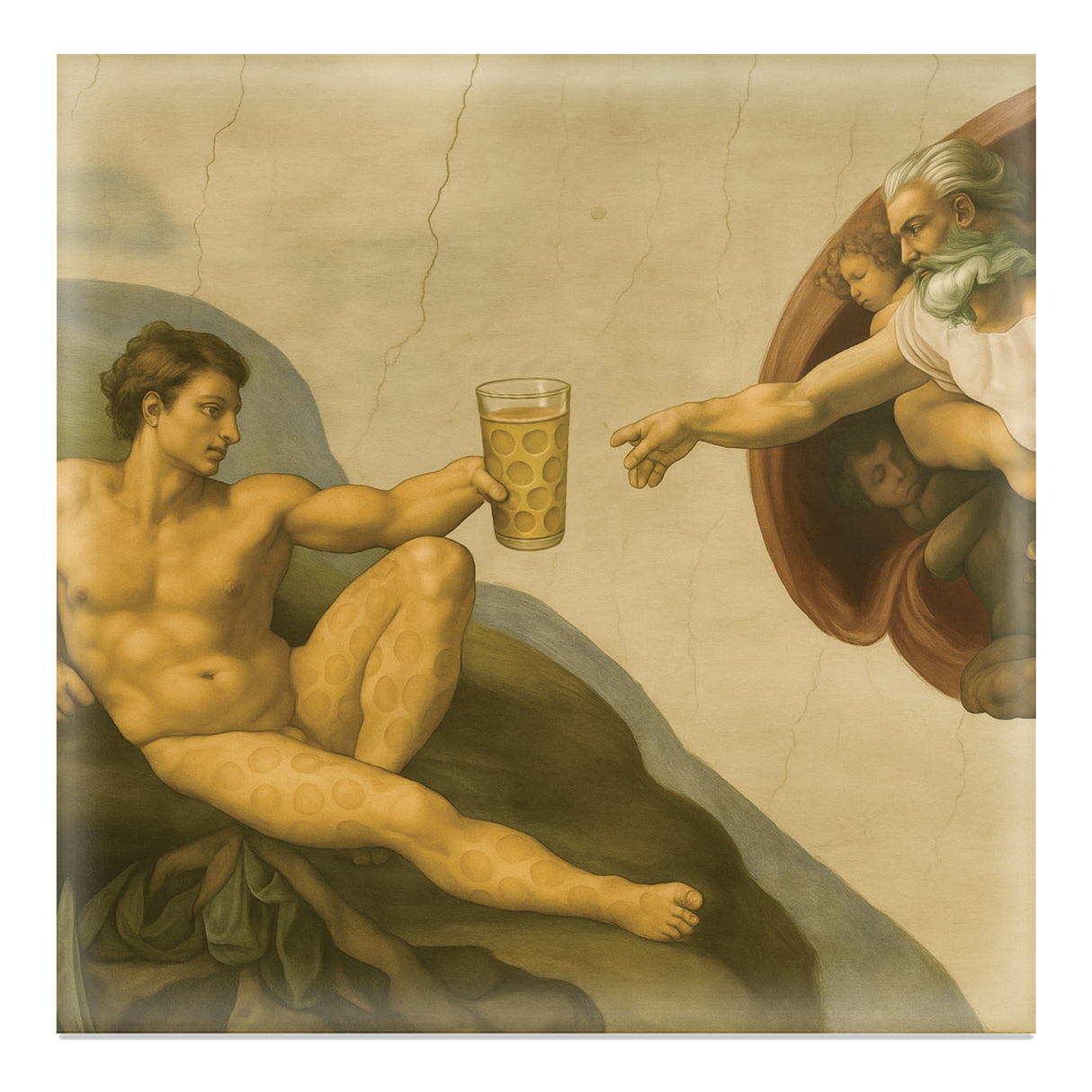 Adam mit Dubbeglas - Pfalz Magnet