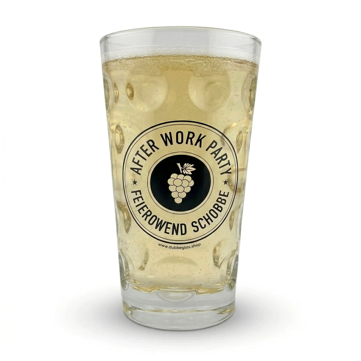 After Work Party - Feierowend Schobbe Dubbeglas 0,5 L - mit einer Rieslingschorle