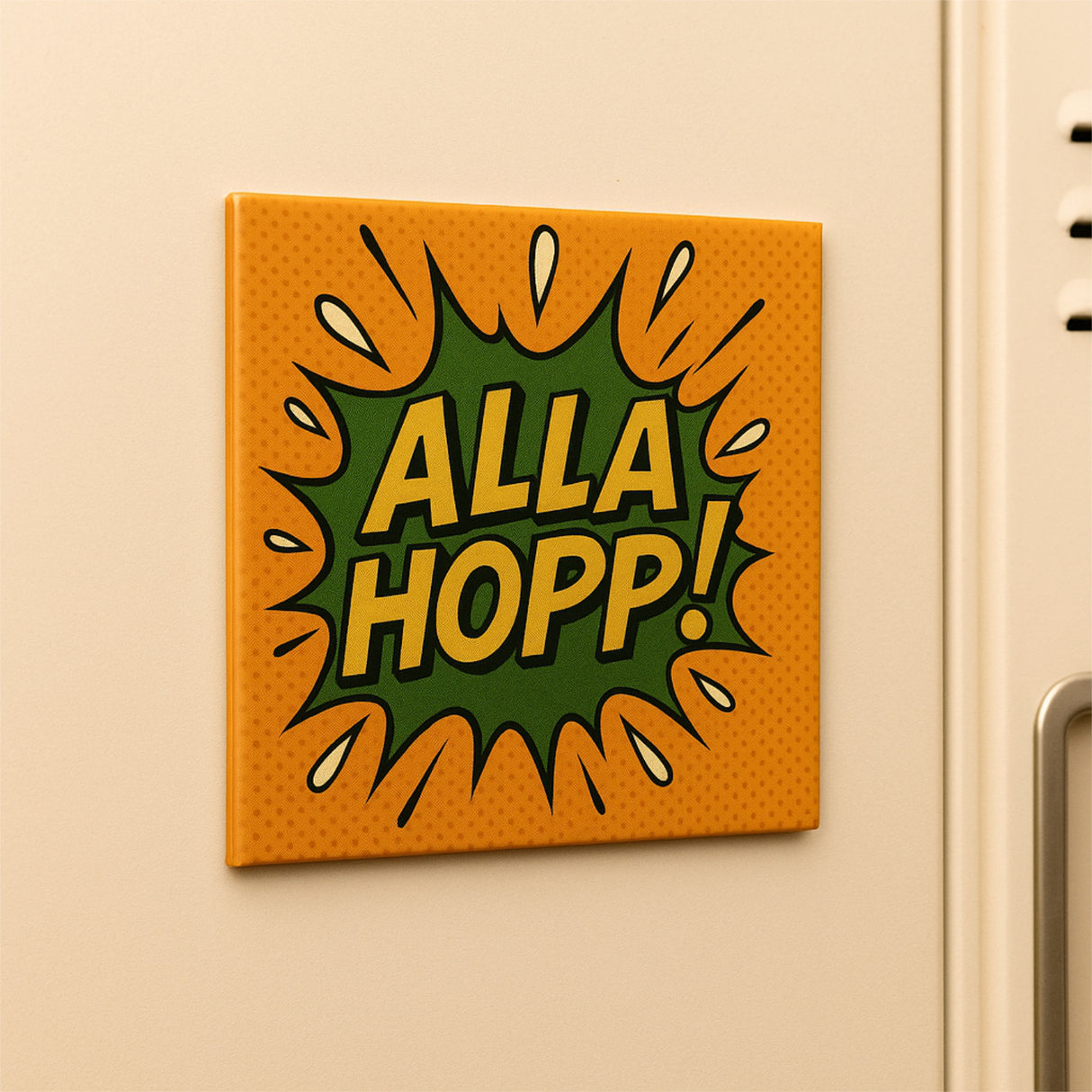 Alla Hopp Magnet an einem Spind