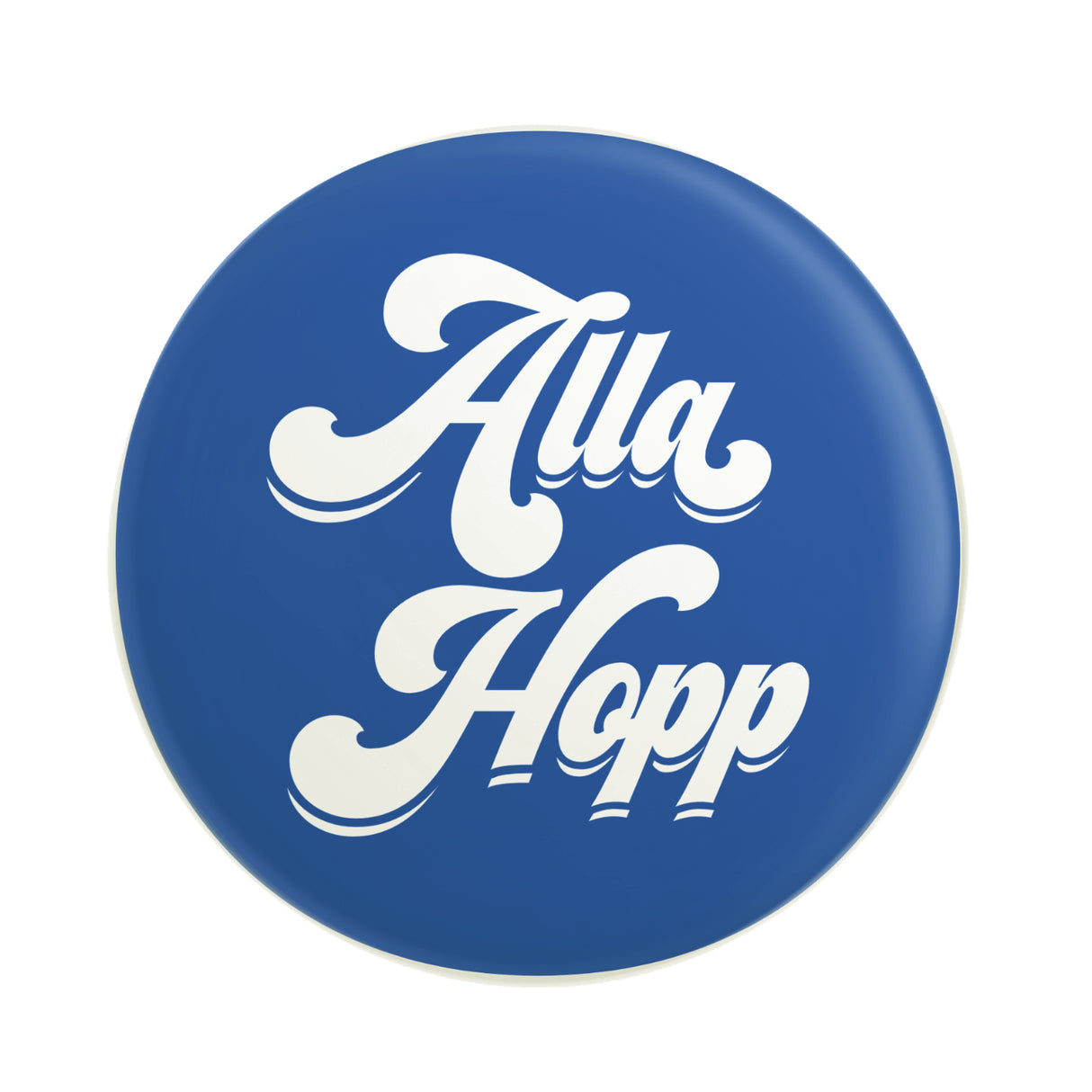 Alla Hopp Button Ø 25 mm - Blau, Pfalz Shop