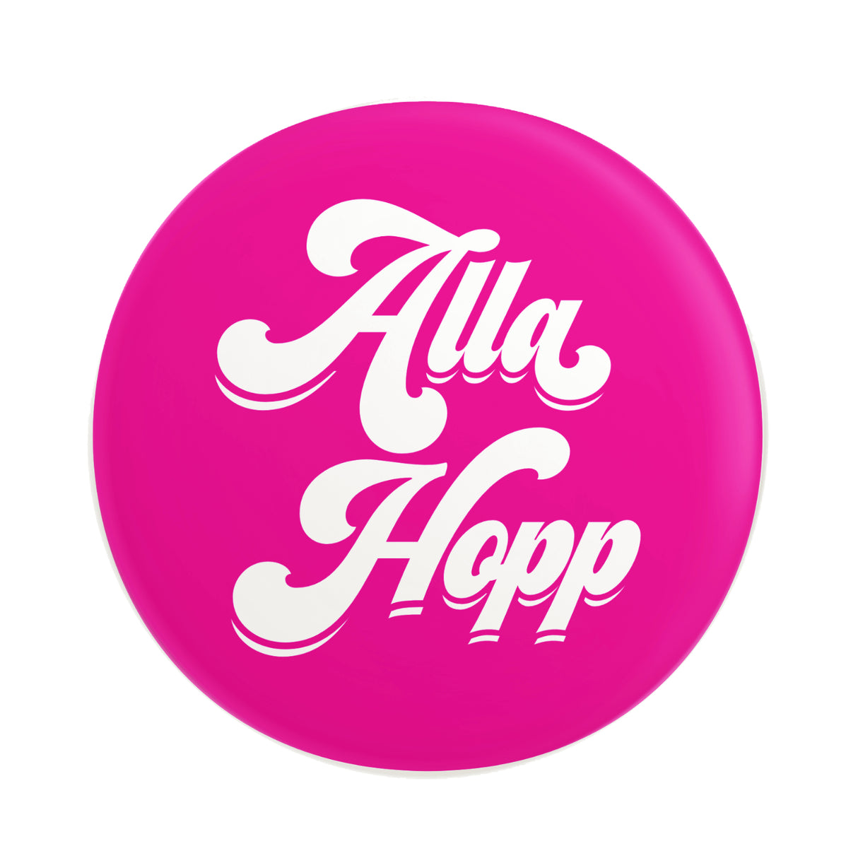 Alla Hopp Button Ø 25 mm - Pink, Pfalz Shop