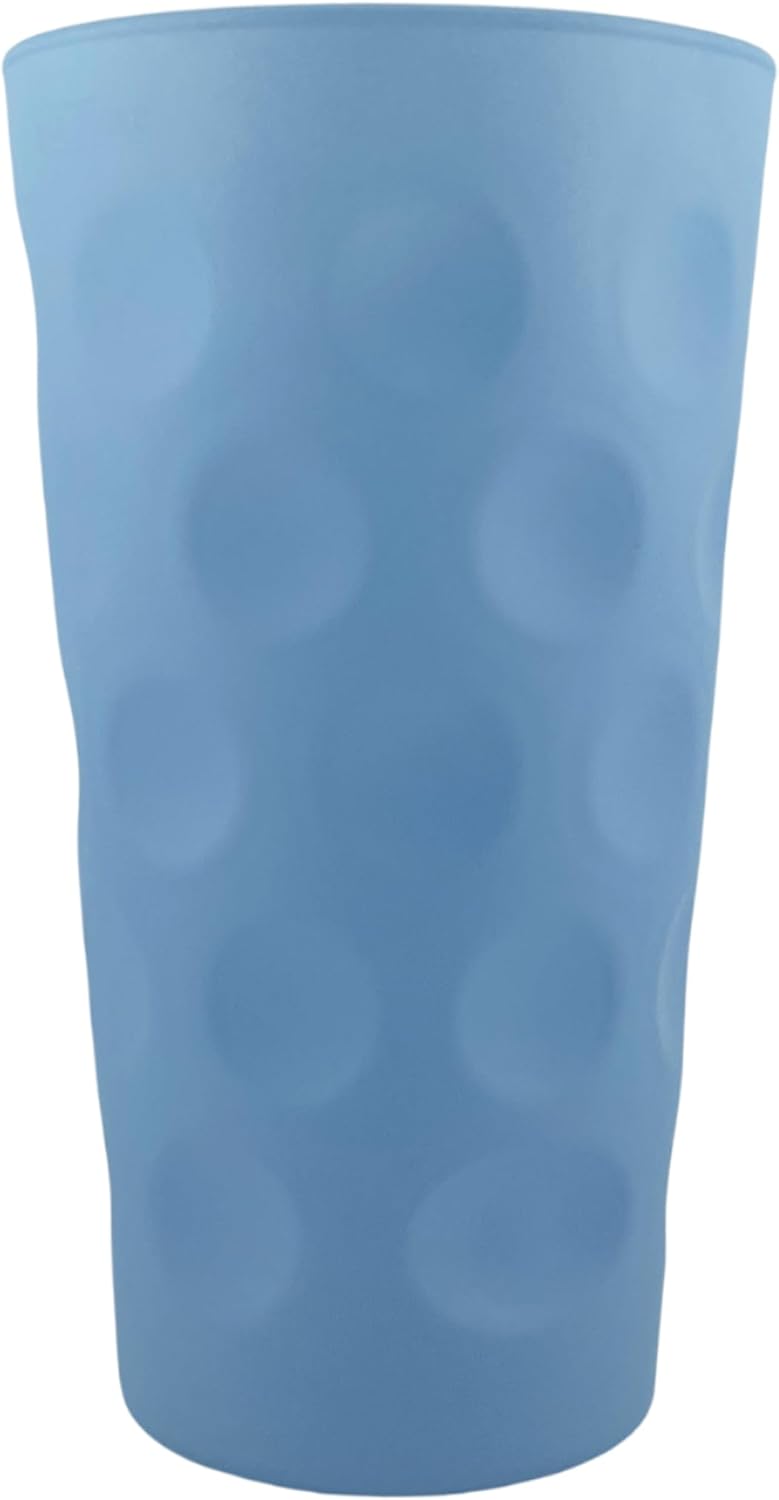 Babyblau matt farbiges Dubbeglas 0,5 L