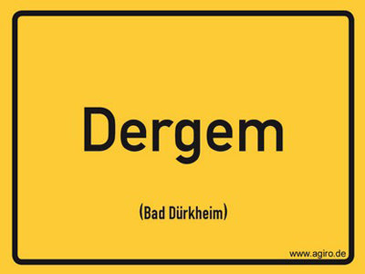 Bad Dürkheim (Dergem) - Ortsschild Magnet, Palzshop