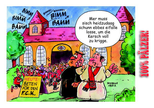 Beten für den FCK - Postkarte, Pfälzisch Shop