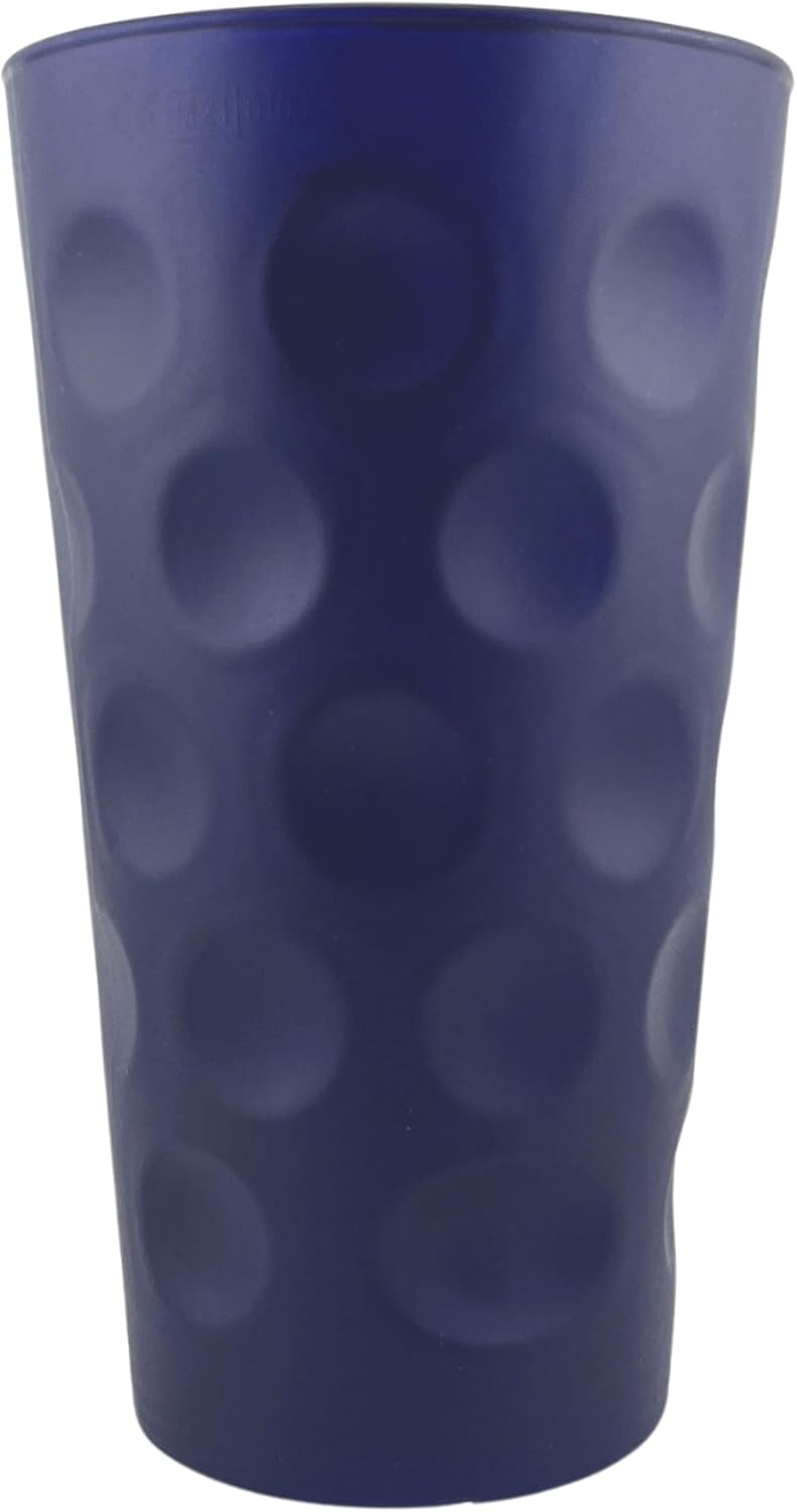 Blau matt farbiges Dubbeglas 0,5 L