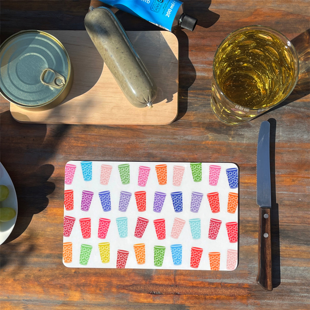 Dubbegläser Vesperbrett, bunt