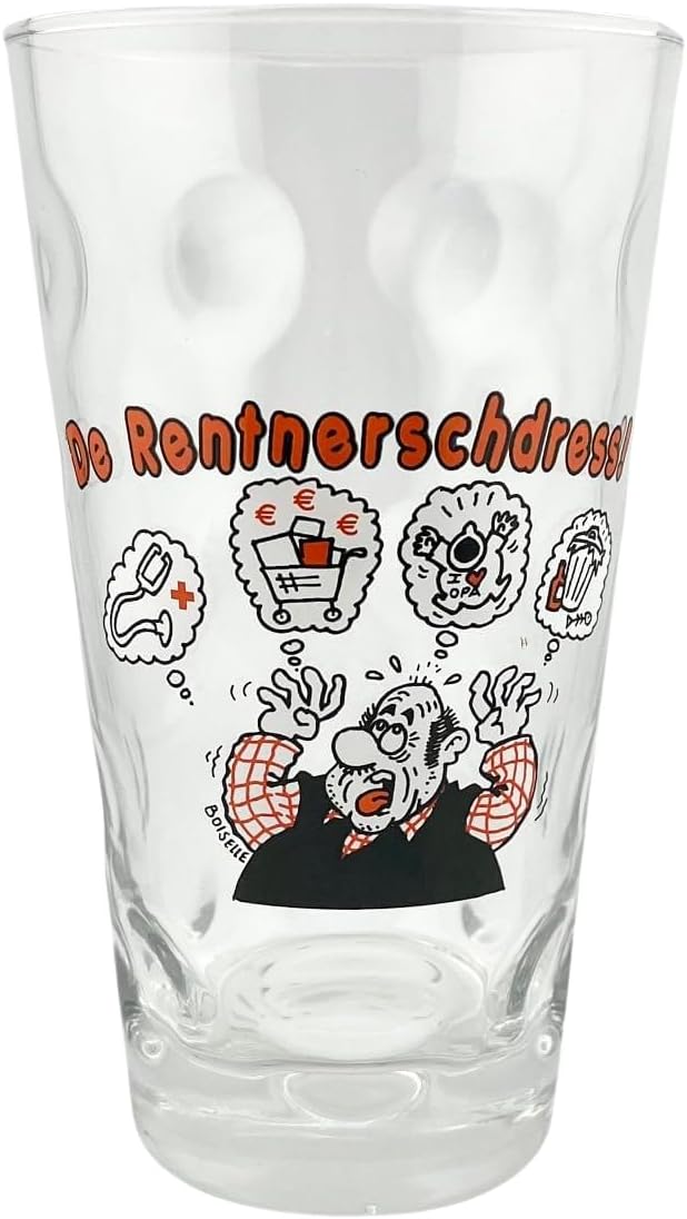 De Rentnerschdress! Dubbeglas 0,5 L