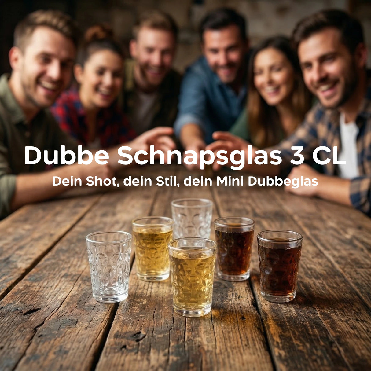 Dubbeglas Schnapsglas 3 CL - Dein Shot, dein Stil, dein Mini Dubbeglas