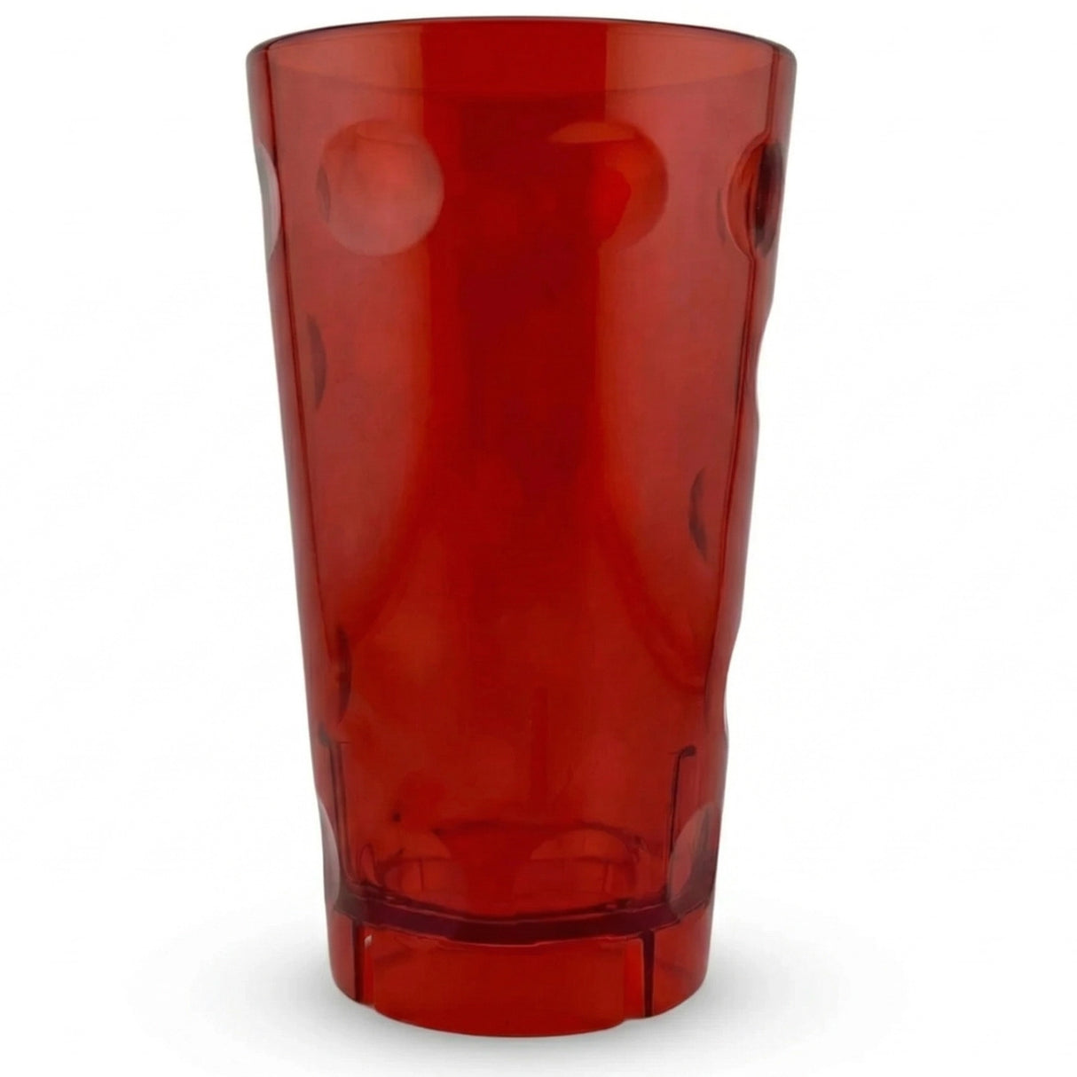 Dubbebecher 0,5 Liter aus Kunststoff mit Logofläche - Rot