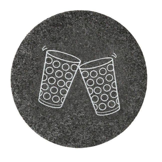 Dubbeglas Filzuntersetzer