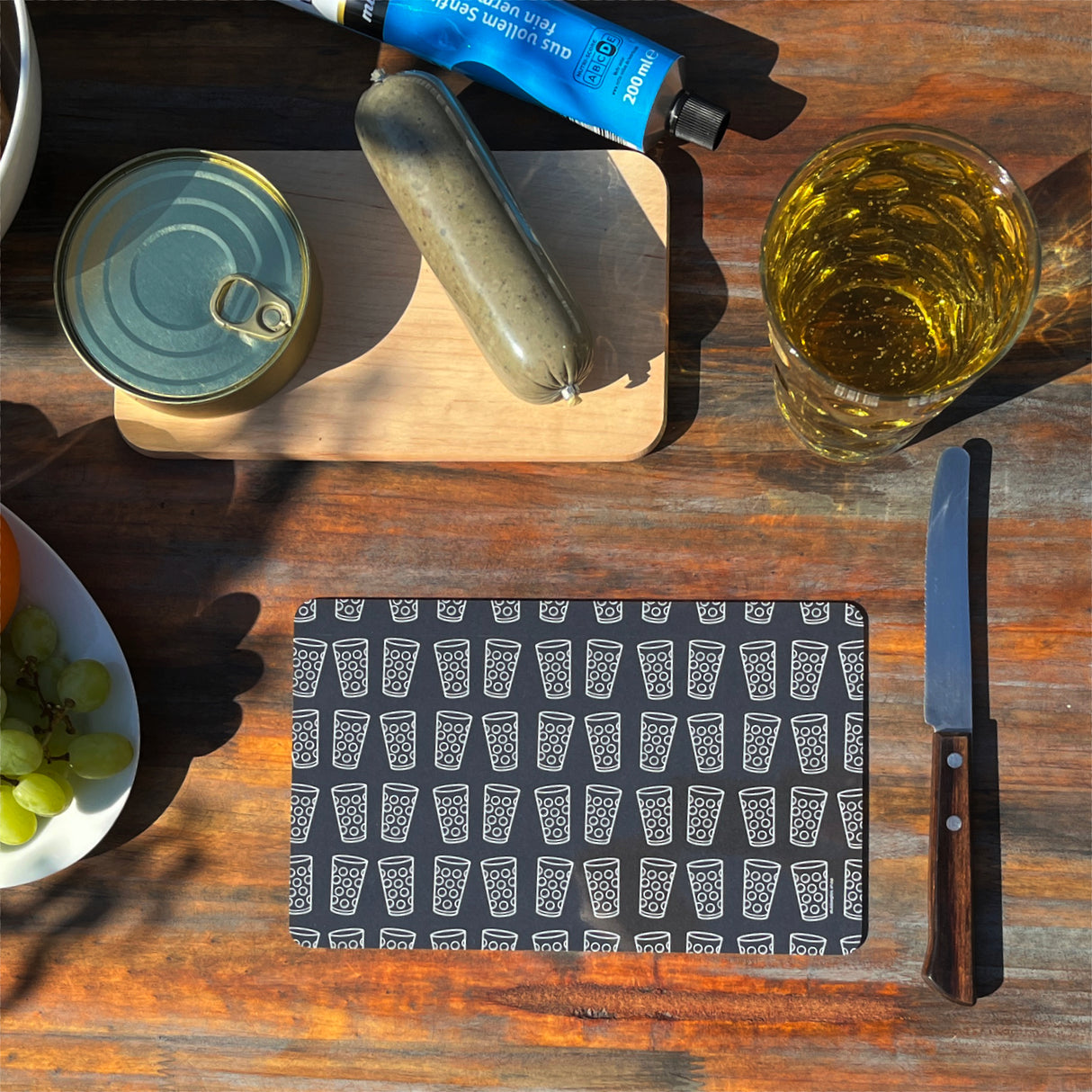 Dubbegläser Vesperbrett, schwarz