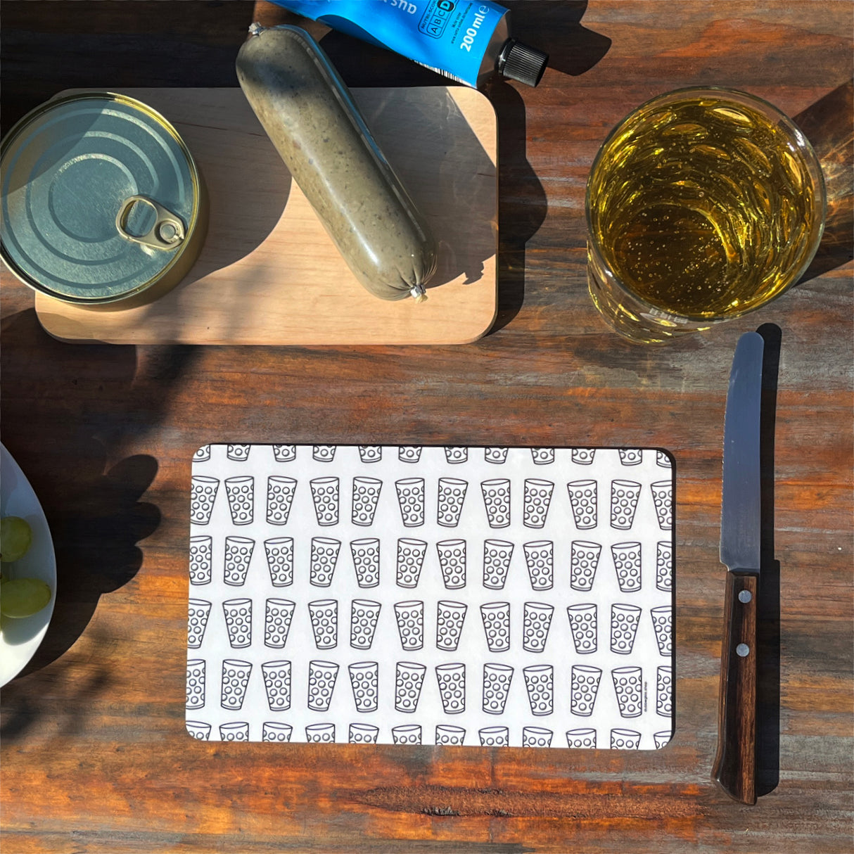 Dubbegläser Vesperbrett, weiß