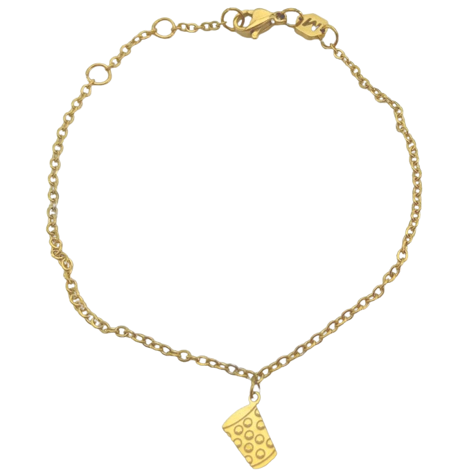 Dubbeglas Armband - Gold