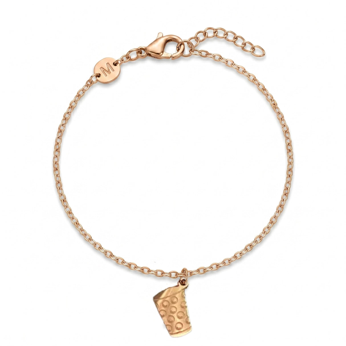 Dubbeglas Armband - Roségold