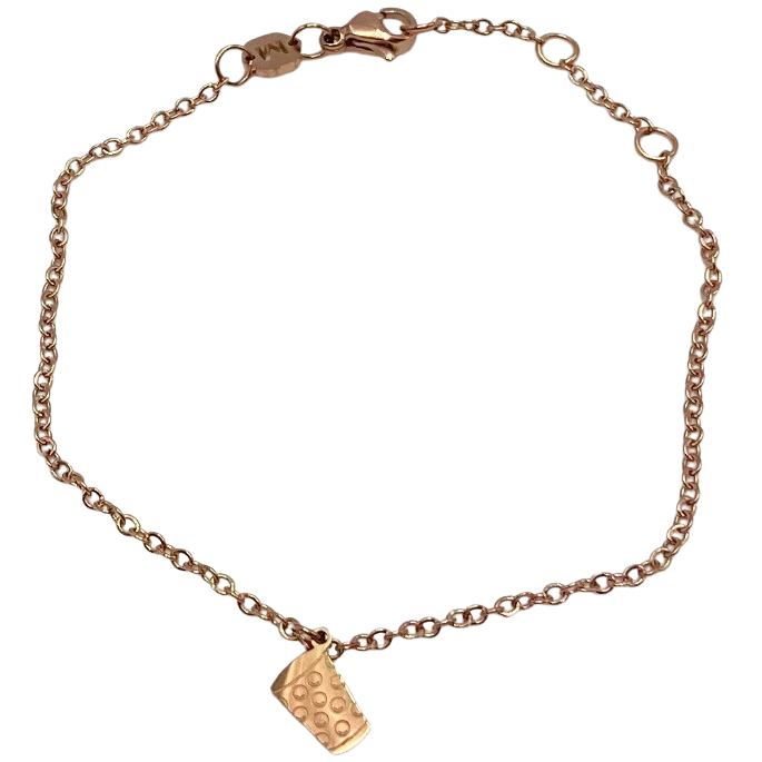 Dubbeglas Armband - Roségold