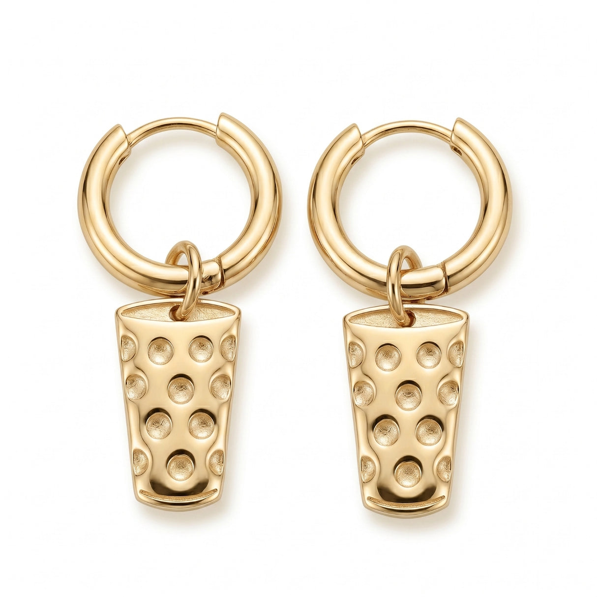 Dubbeglas Creolen - Gold