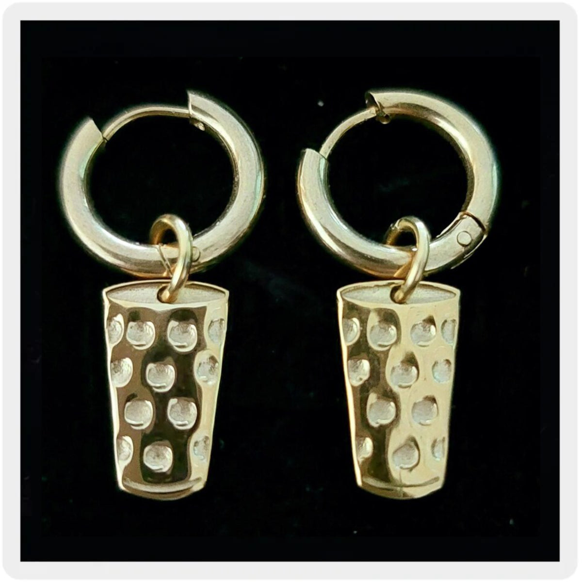 Dubbeglas Creolen - Gold