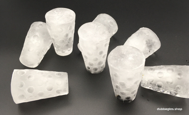 Dubbeglas Eiswürfel