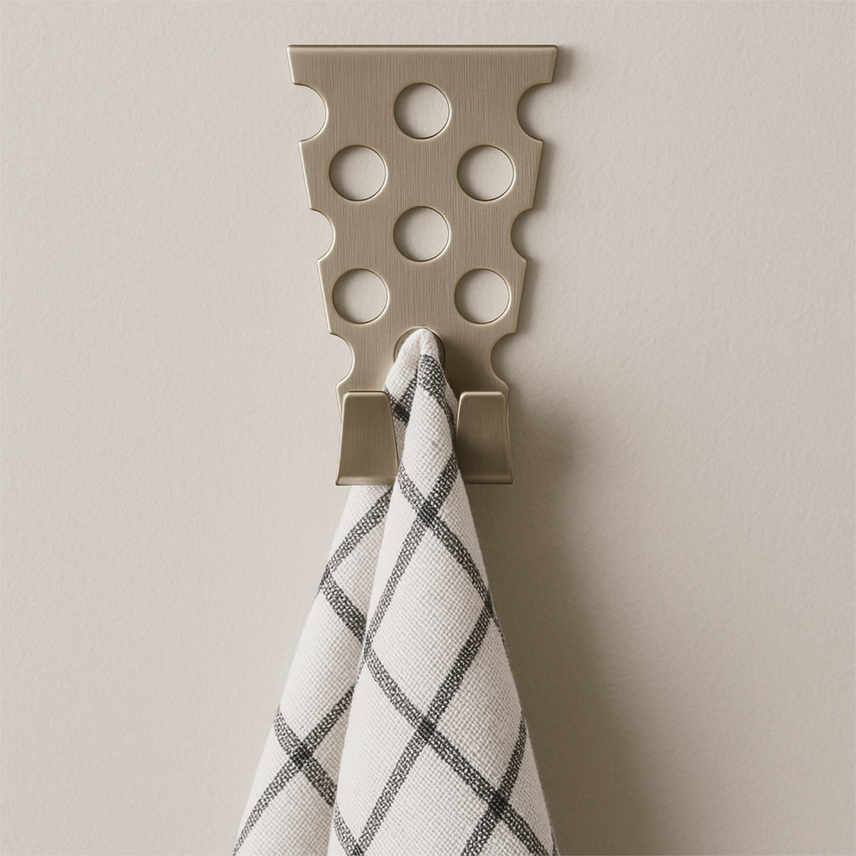 Dubbeglas Handtuchhalter aus Edelstahl - mit Geschirrtuch