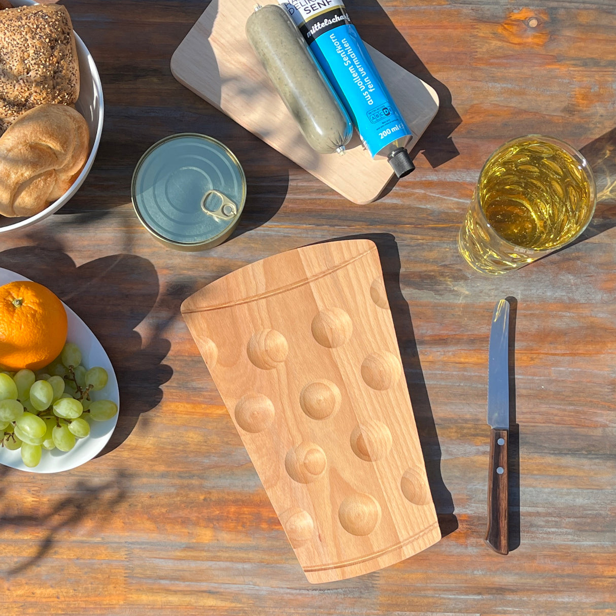 Dubbeglas Vesperbrett aus Holz