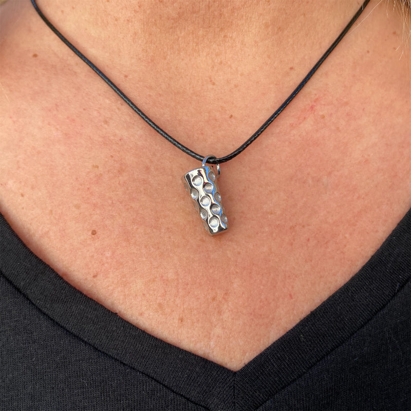 Dubbeglas Kette - silber