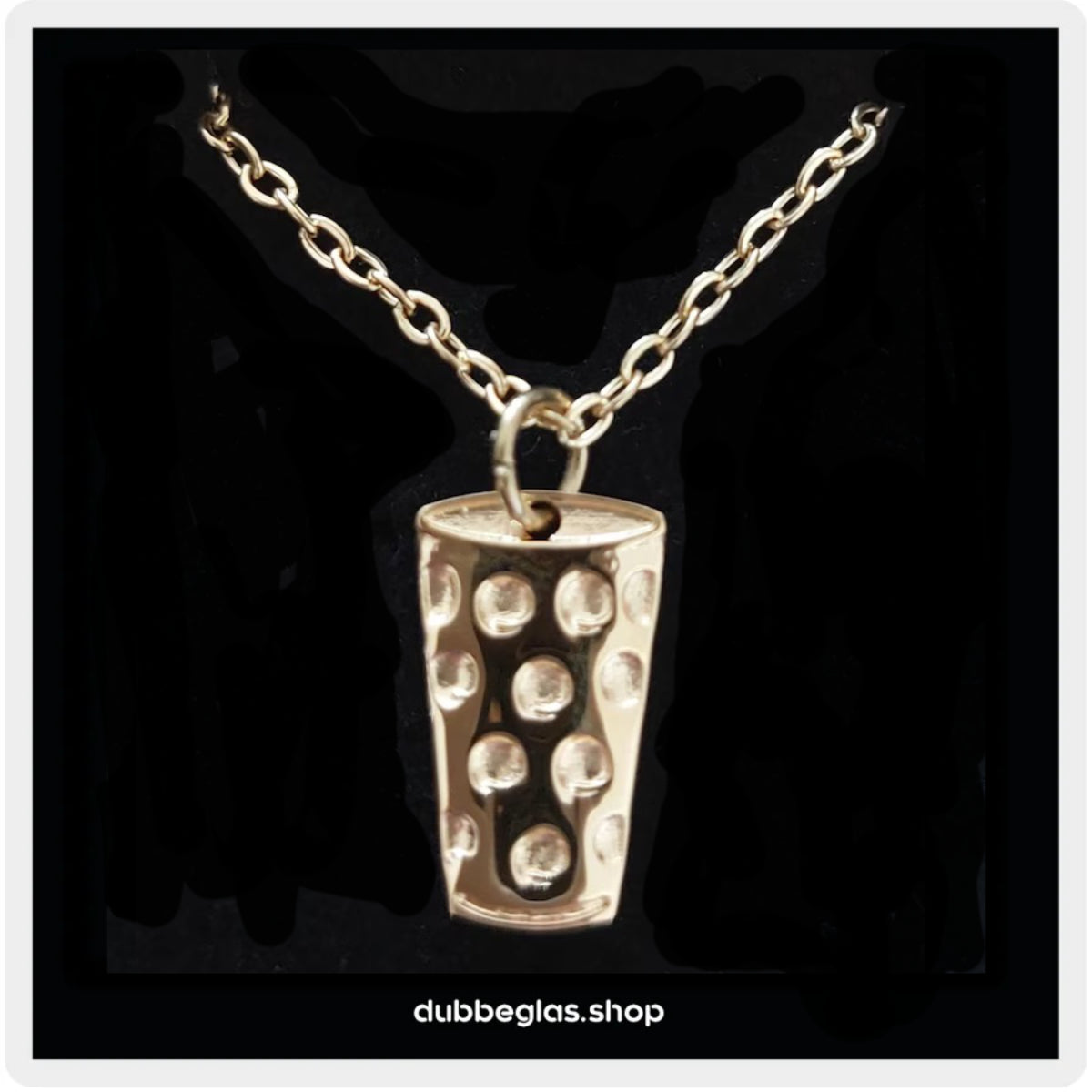 Dubbeglas Kette - Gold