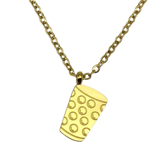 Dubbeglas Halskette - Gold