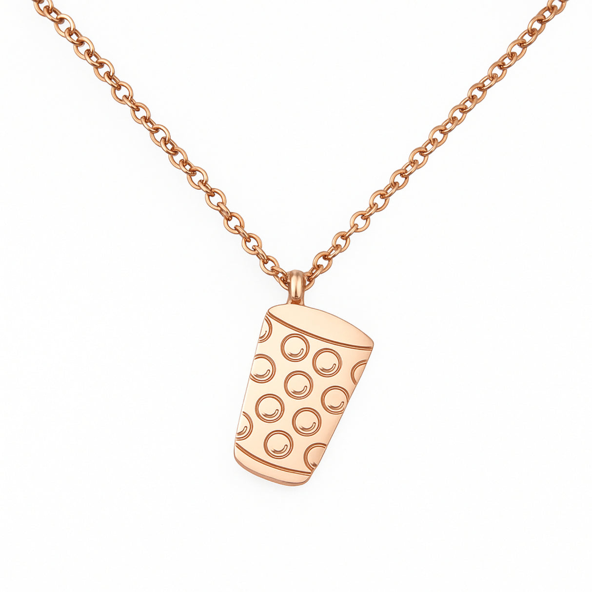 Dubbeglas Halskette - Roségold (Kupfer)