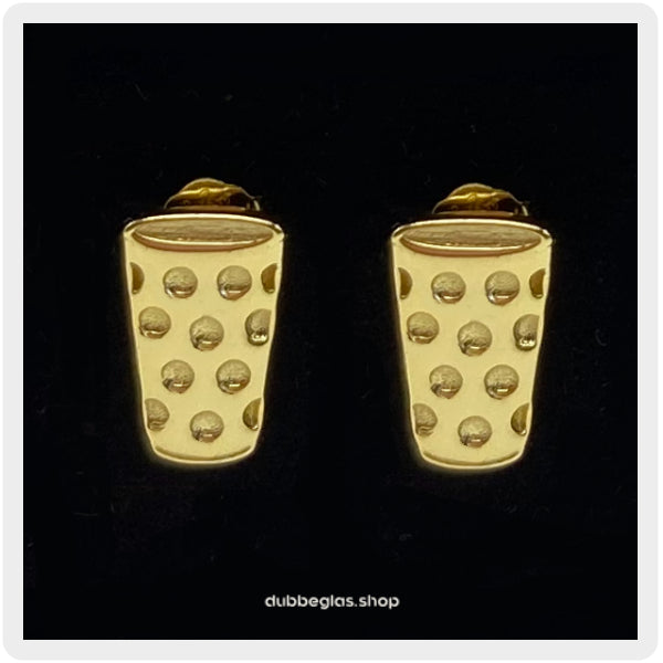 Dubbeglas Ohrstecker - Gold