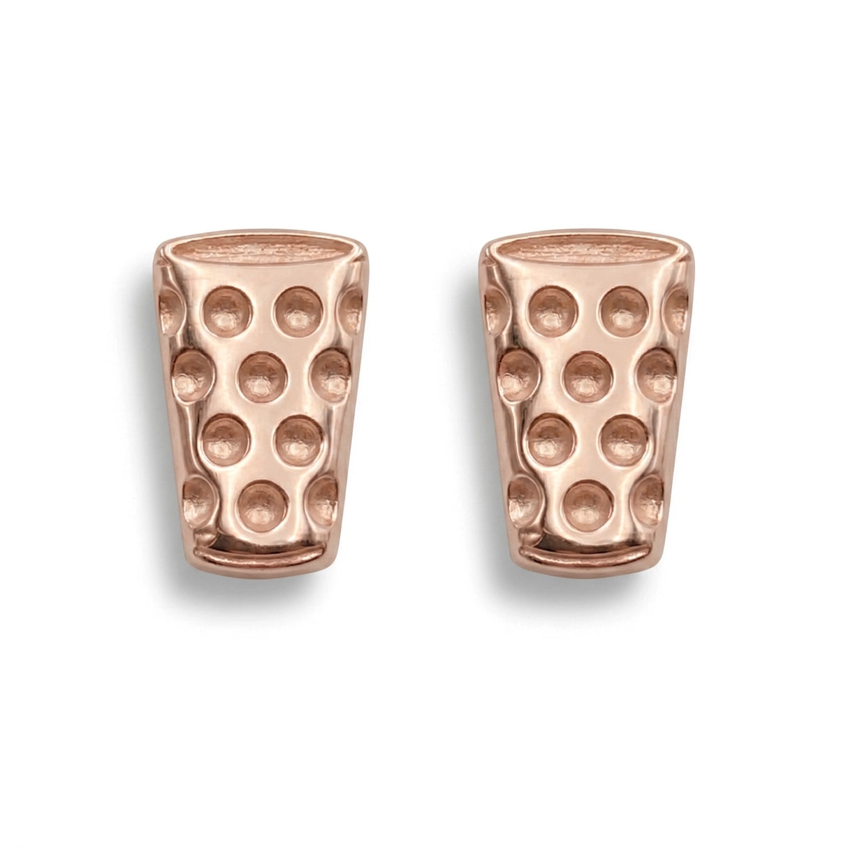 Dubbeglas Ohrstecker - Roségold