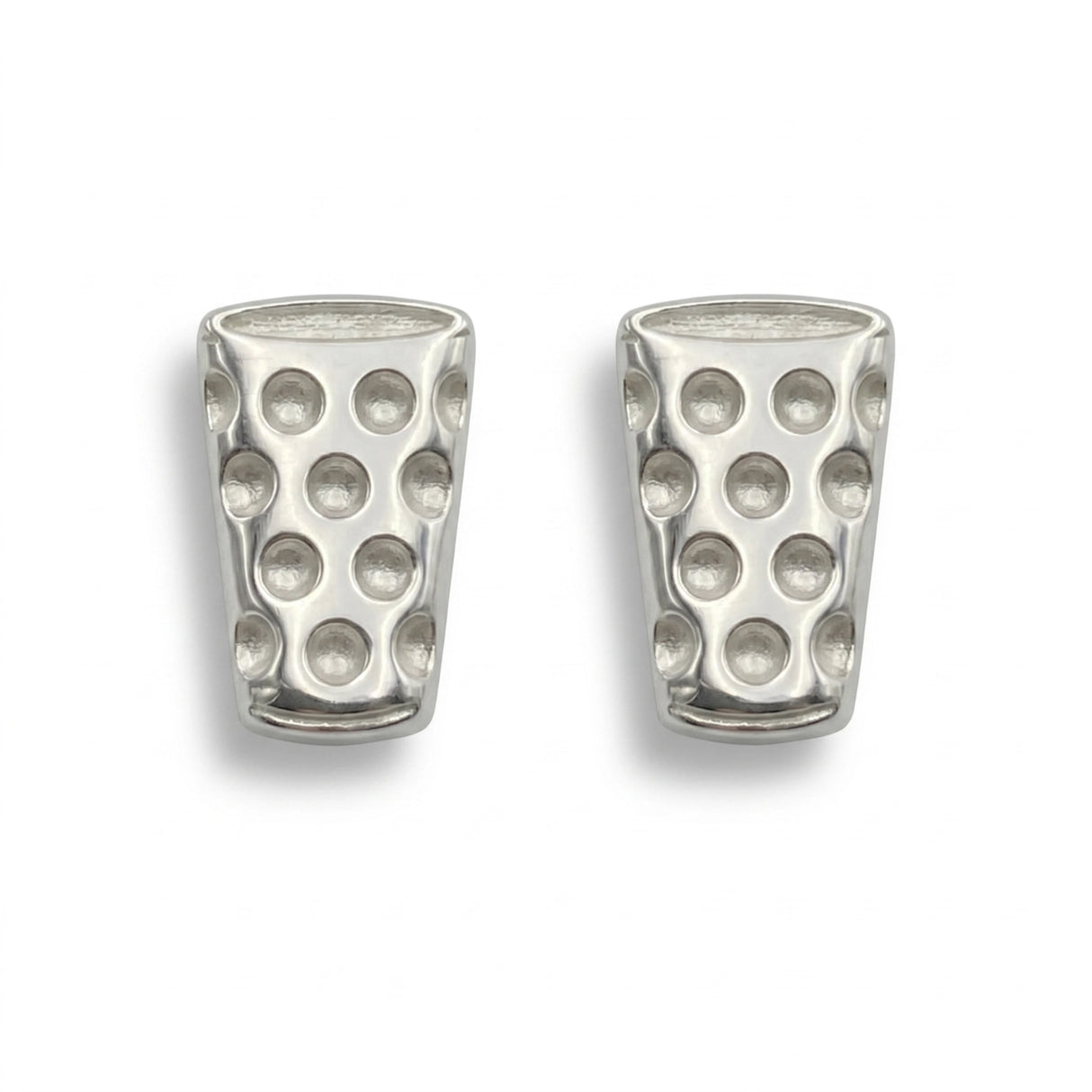 Dubbeglas Ohrstecker - Silber