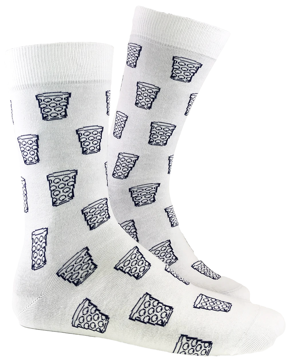 Dubbeglas Socke - weiß & schwarz