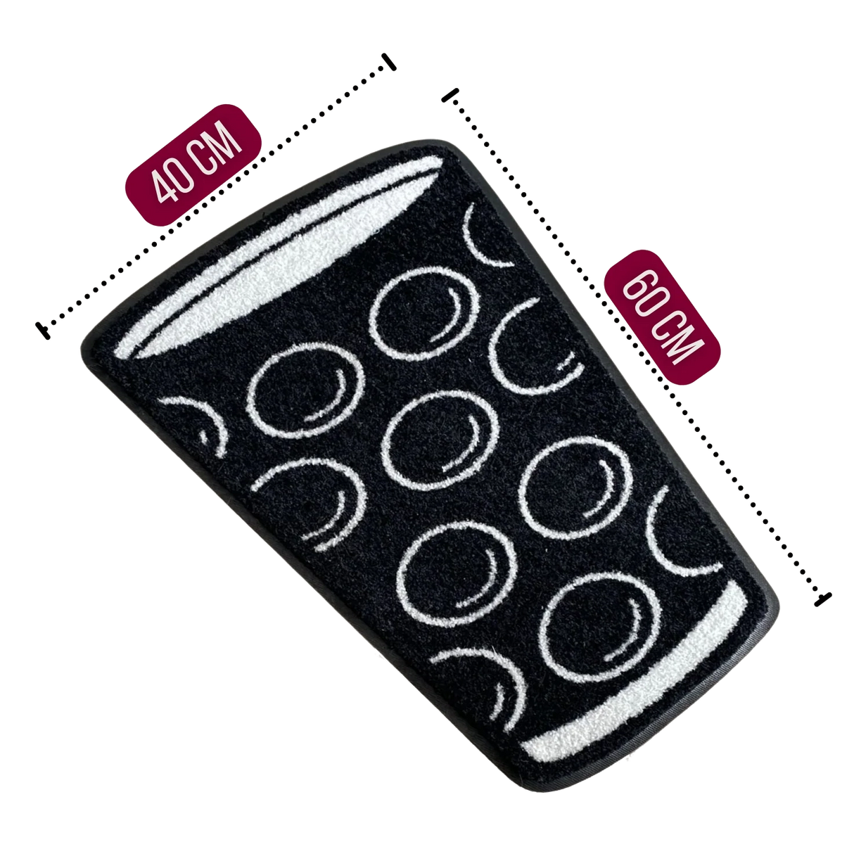 Dubbeglas Fußmatte - 40x60 cm, Größenangabe