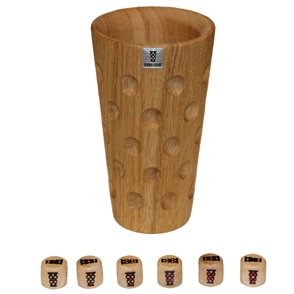 Dubbeglas Würfelbecher aus Holz