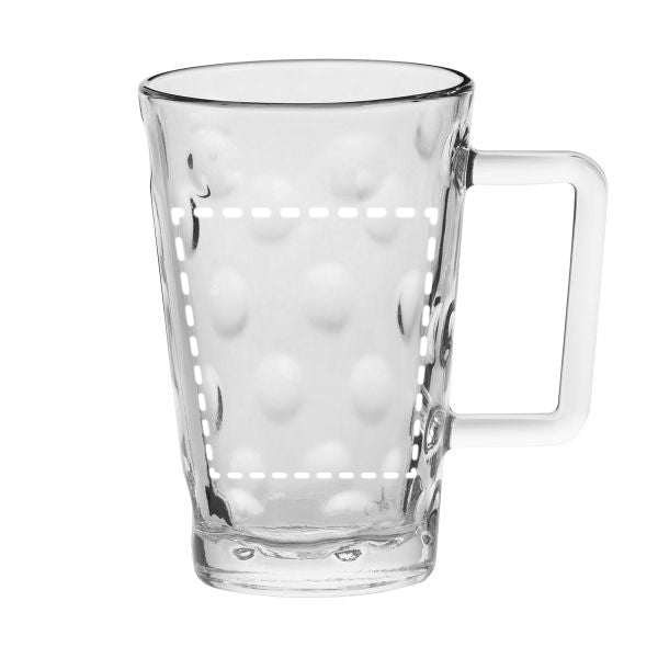 Dubbeglas Tässel - mit Logofläche (Dubbetässel), Dubbetässel aus Glas