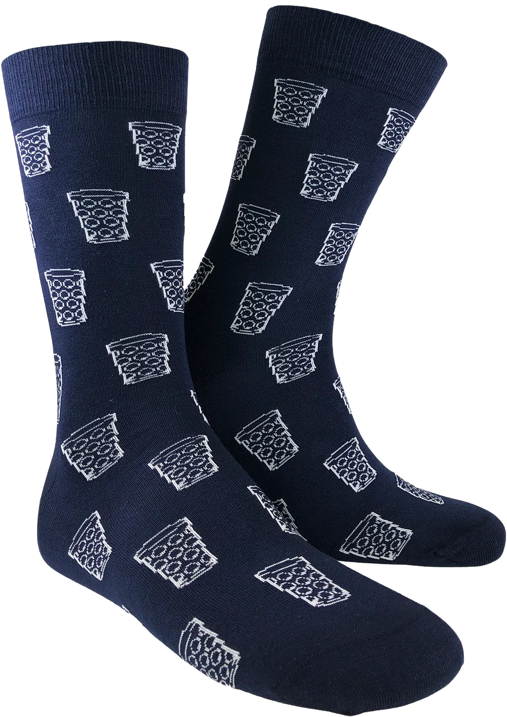 Dubbeglas Socke - dunkelblau (marine) & weiß