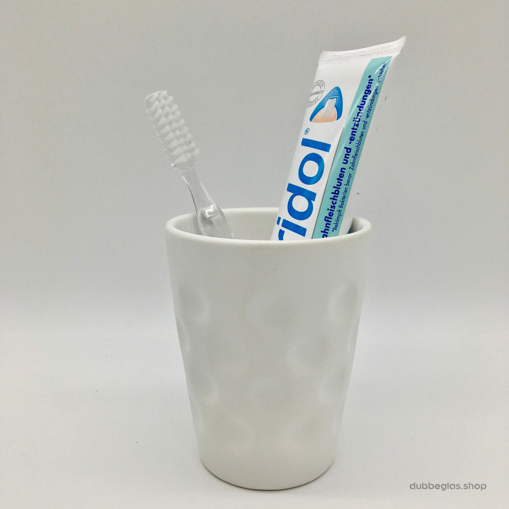 Dubbebecher 0,25 L weiß, als Zahnputzbecher