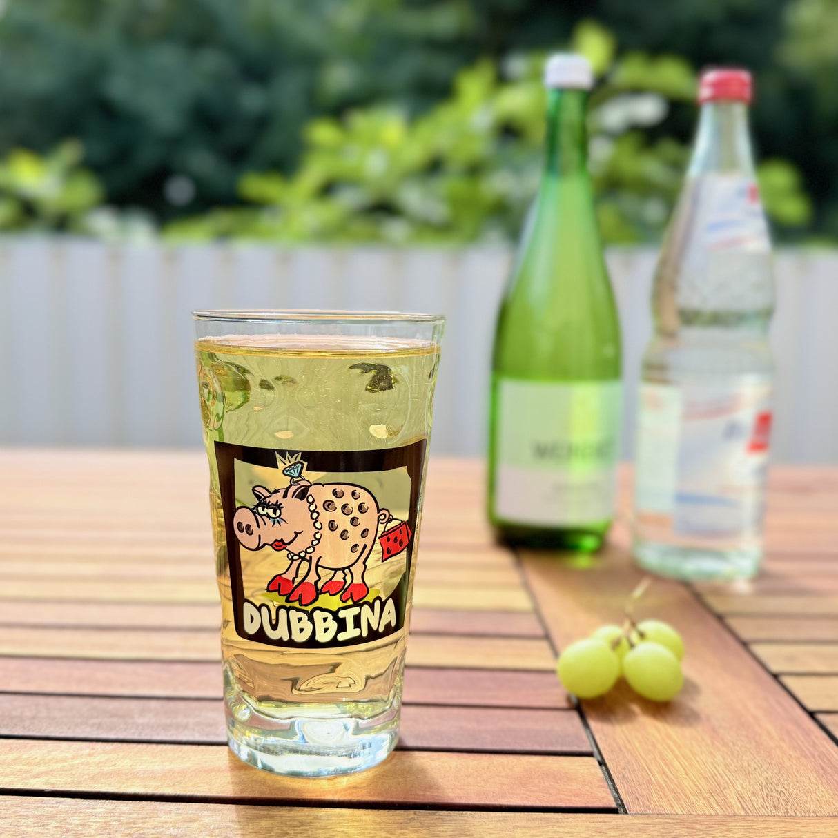 Dubbina Dubbeglas 0,5 Liter mit Pfälzer Schorle
